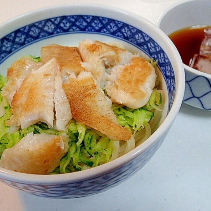 胡瓜とシマアジのつけ麺うどん♬